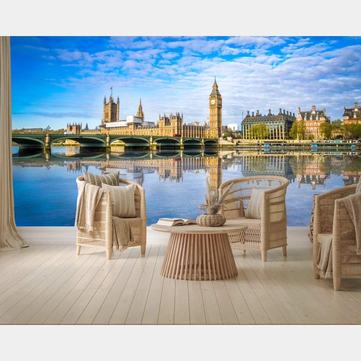 Fotomural paisaje de Londres con el Big Ben reflejado – Pixers® Fotomural paisaje de Londres con el Big Ben reflejado – Pixers®