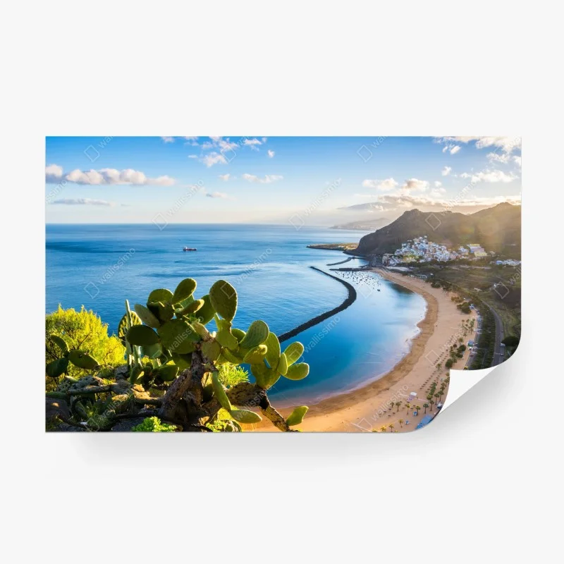 Fotomural amanecer sobre la playa Las Teresitas, Santa Cruz de Tenerife