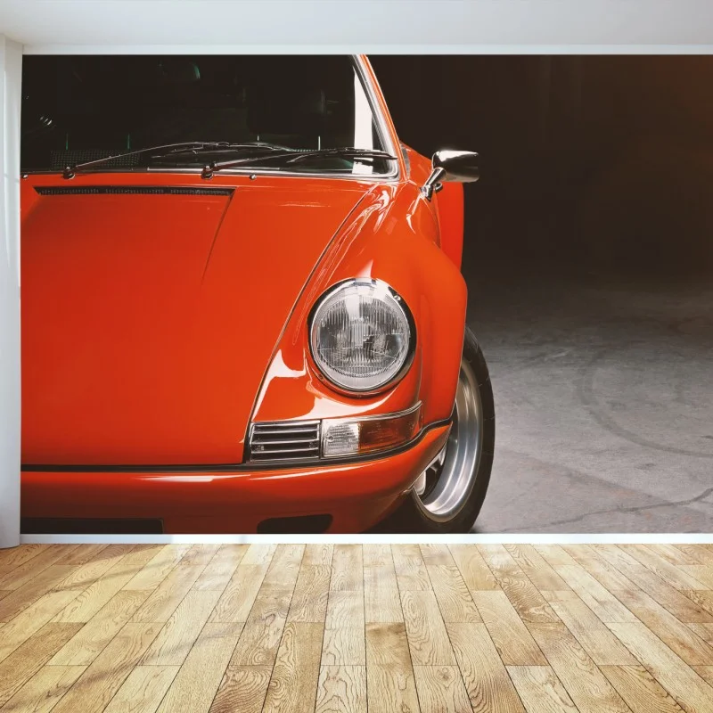 Fotomural clásico deportivo rojo de los años setenta