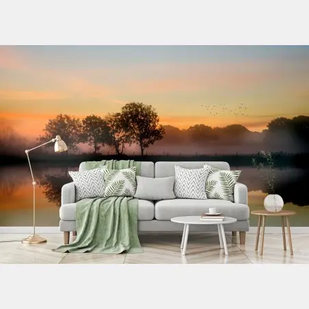 Fotomural amanecer otoñal en la campiña de Inglaterra – Pixers®