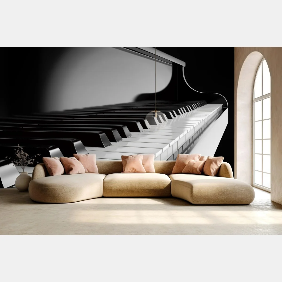 Fotomural teclas de piano en blanco y negro – Pixers® Fotomural teclas de piano en blanco y negro – Pixers®