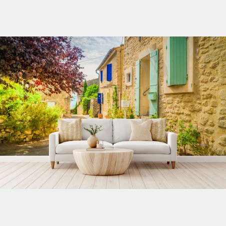 Fotomural calle provenzal bañada por el sol – Pixers®