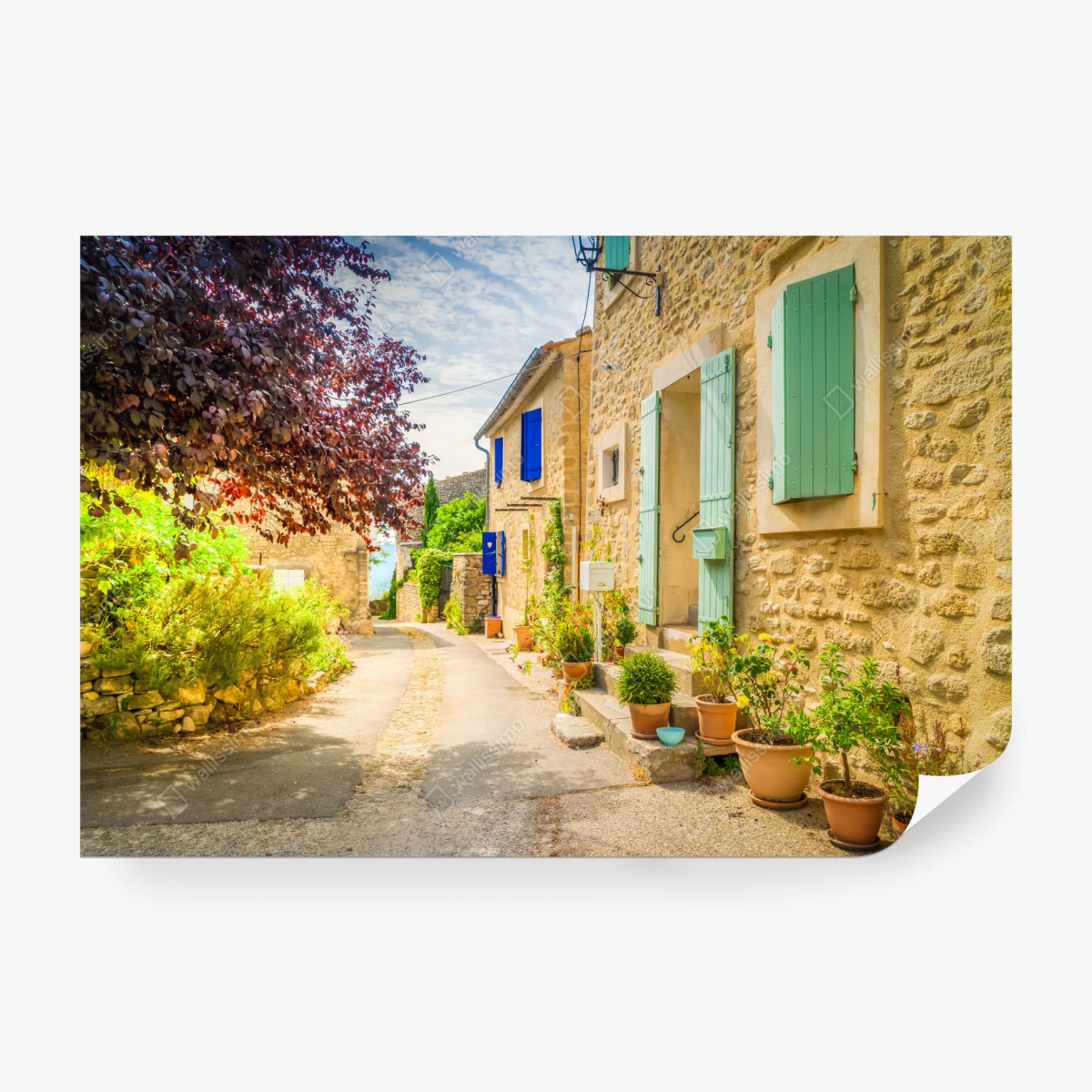 Fotomural calle provenzal bañada por el sol – Pixers®