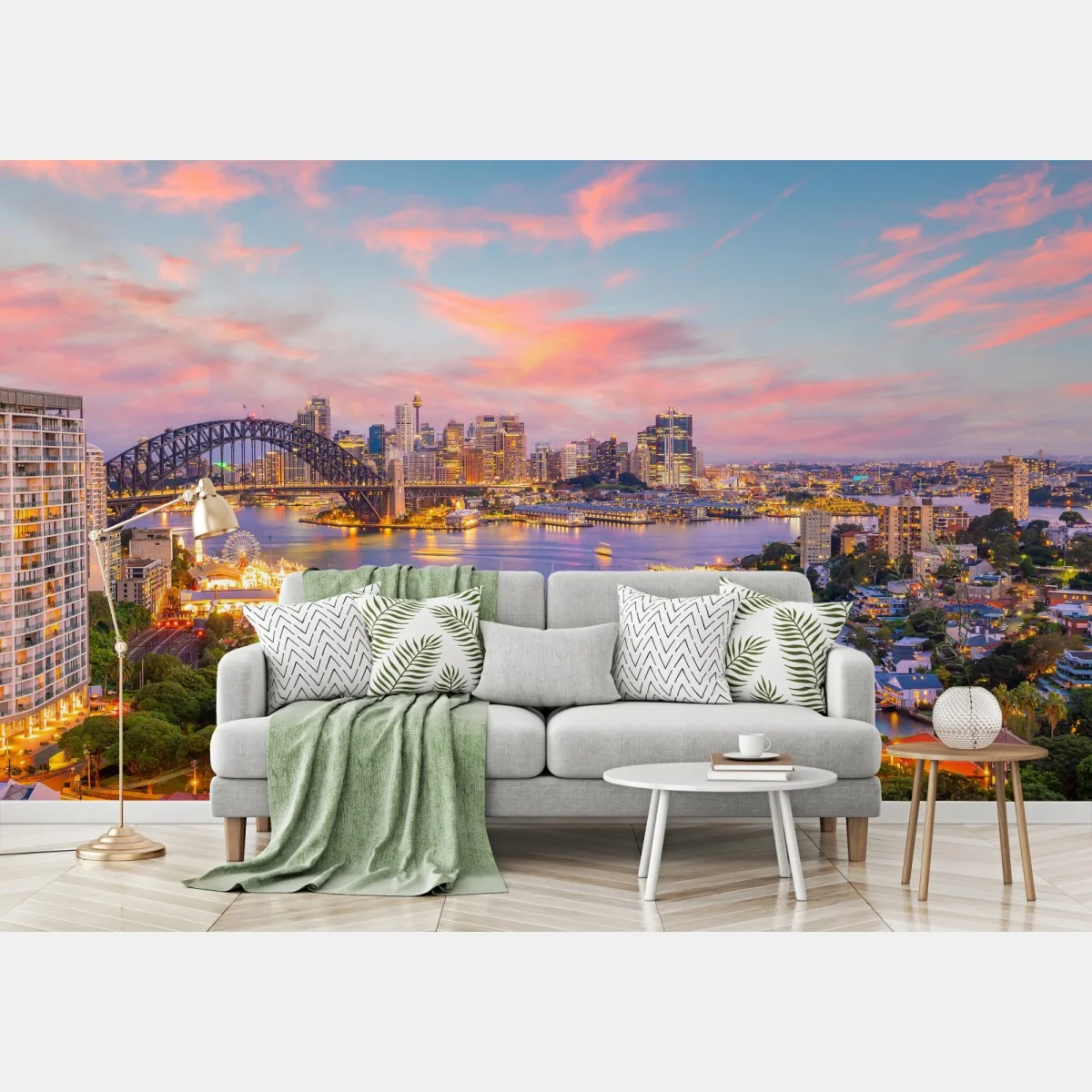 Fotomural atardecer en Sydney: horizonte vibrante sobre la bahía – Pixers® Fotomural atardecer en Sydney: horizonte vibrante sobre la bahía – Pixers®