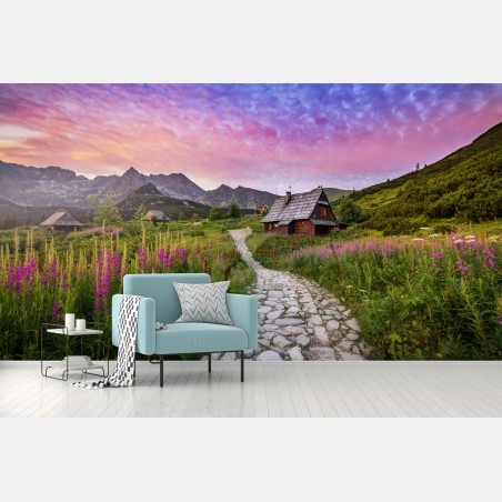 Fotomural amanecer sereno en Hala Gasienicowa, Tatras – Pixers®