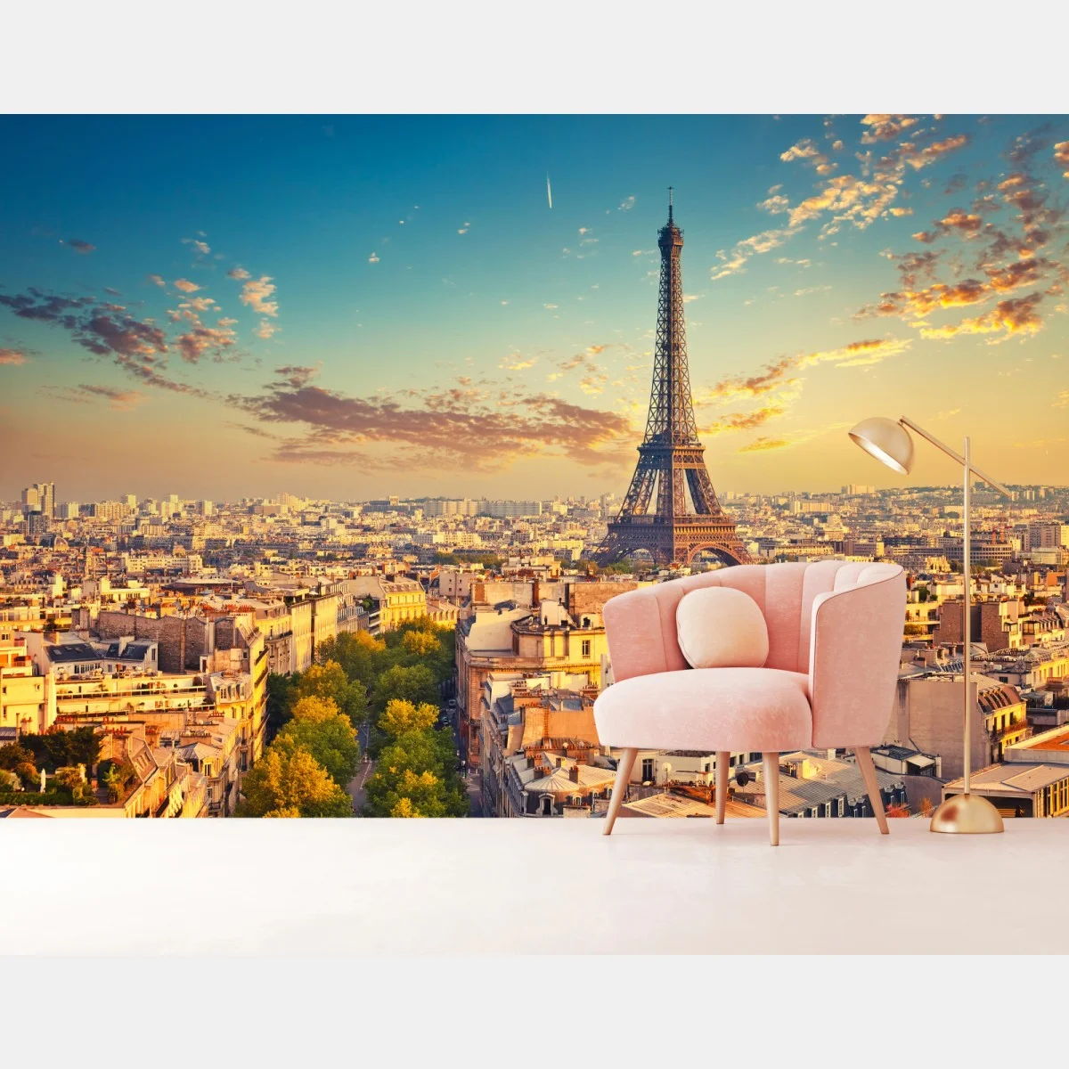 Fotomural amanecer dorado sobre la Torre Eiffel en París – Pixers® Fotomural amanecer dorado sobre la Torre Eiffel en París – Pixers®