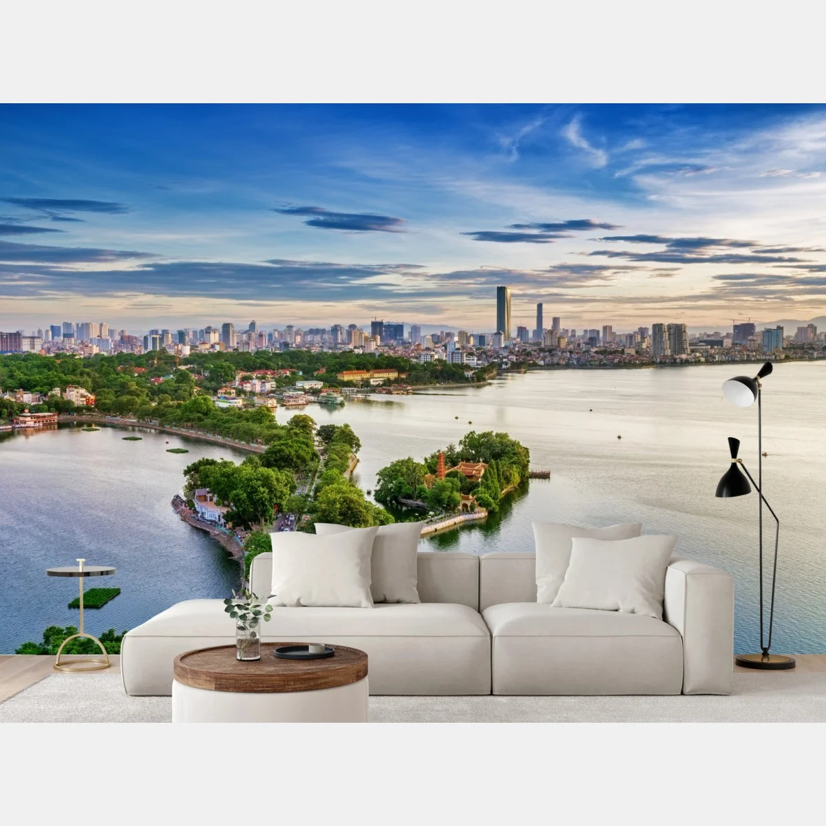Fotomural atardecer sobre el lago de Hanoi – Pixers® Fotomural atardecer sobre el lago de Hanoi – Pixers®