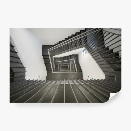 Fotomural escalera geométrica vista cenital – Pixers®