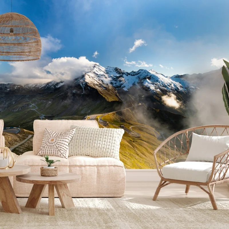 Fotomural ruta panorámica del Grossglockner en los Alpes de Austria
