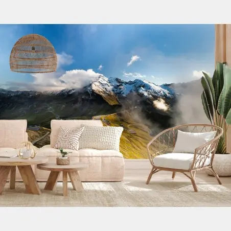 Fotomural ruta panorámica del Grossglockner en los Alpes de Austria – Pixers®