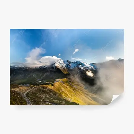 Fotomural ruta panorámica del Grossglockner en los Alpes de Austria – Pixers®