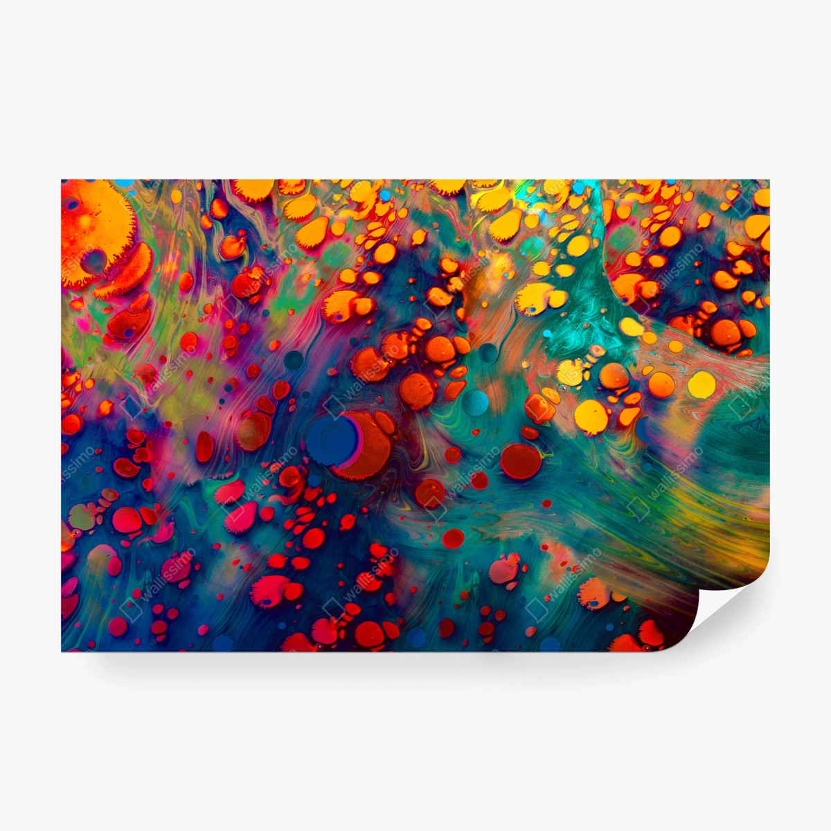 Fotomural marmolado psicodélico multicolor – Pixers®