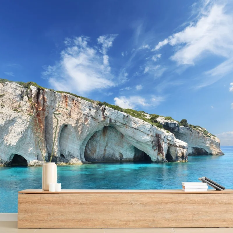 Fotomural cuevas azules de Zakynthos