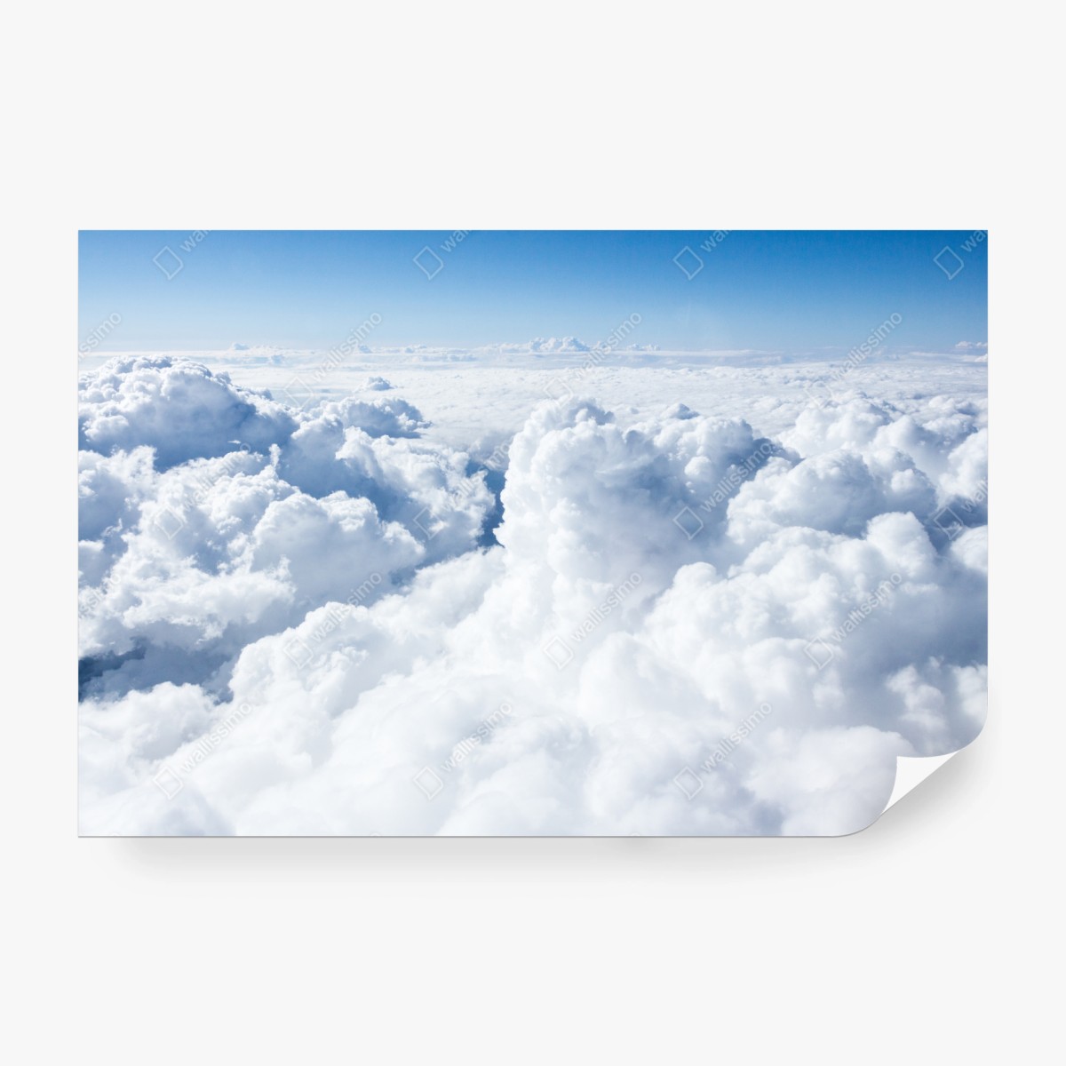 Fotomural nubes esponjosas sobre el cielo azul – Pixers®