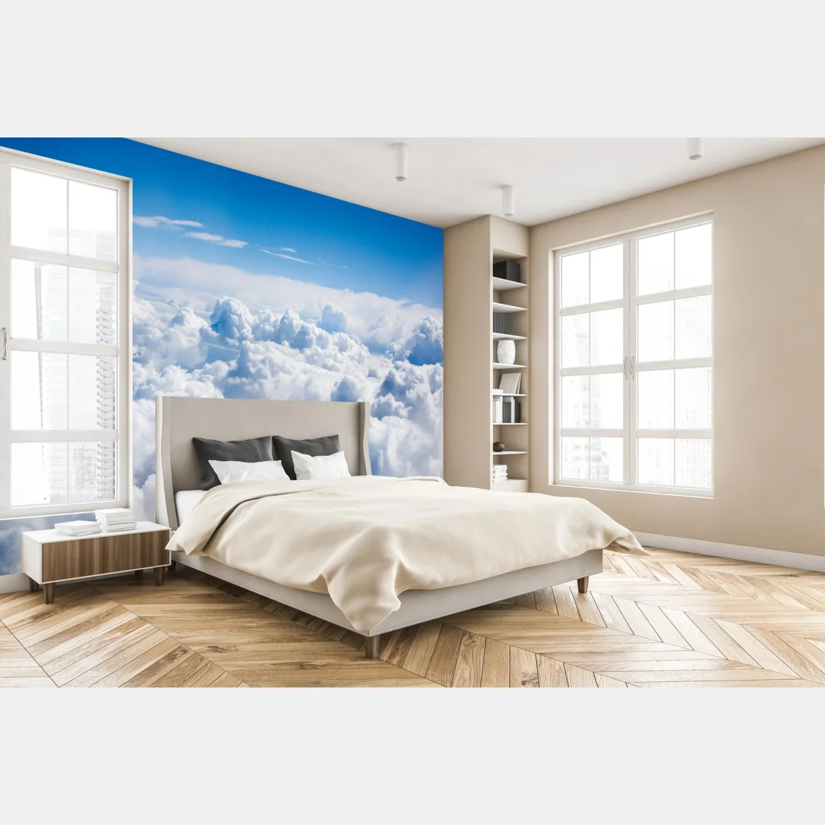 Fotomural paisaje aéreo de nubes esponjosas – Pixers® Fotomural paisaje aéreo de nubes esponjosas – Pixers®