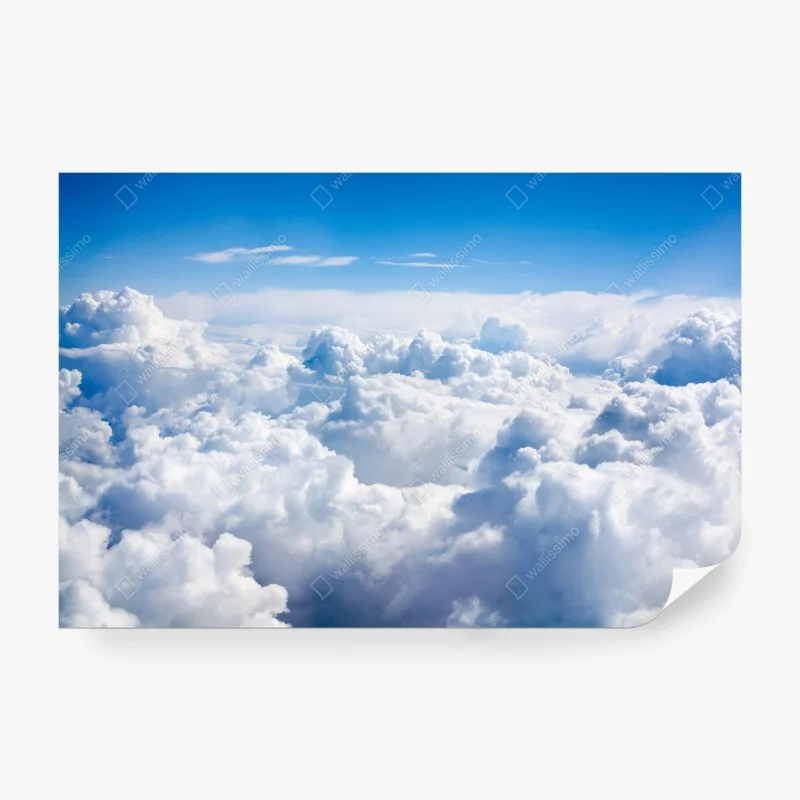 Fotomural paisaje aéreo de nubes esponjosas