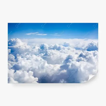 Fotomural paisaje aéreo de nubes esponjosas – Pixers®