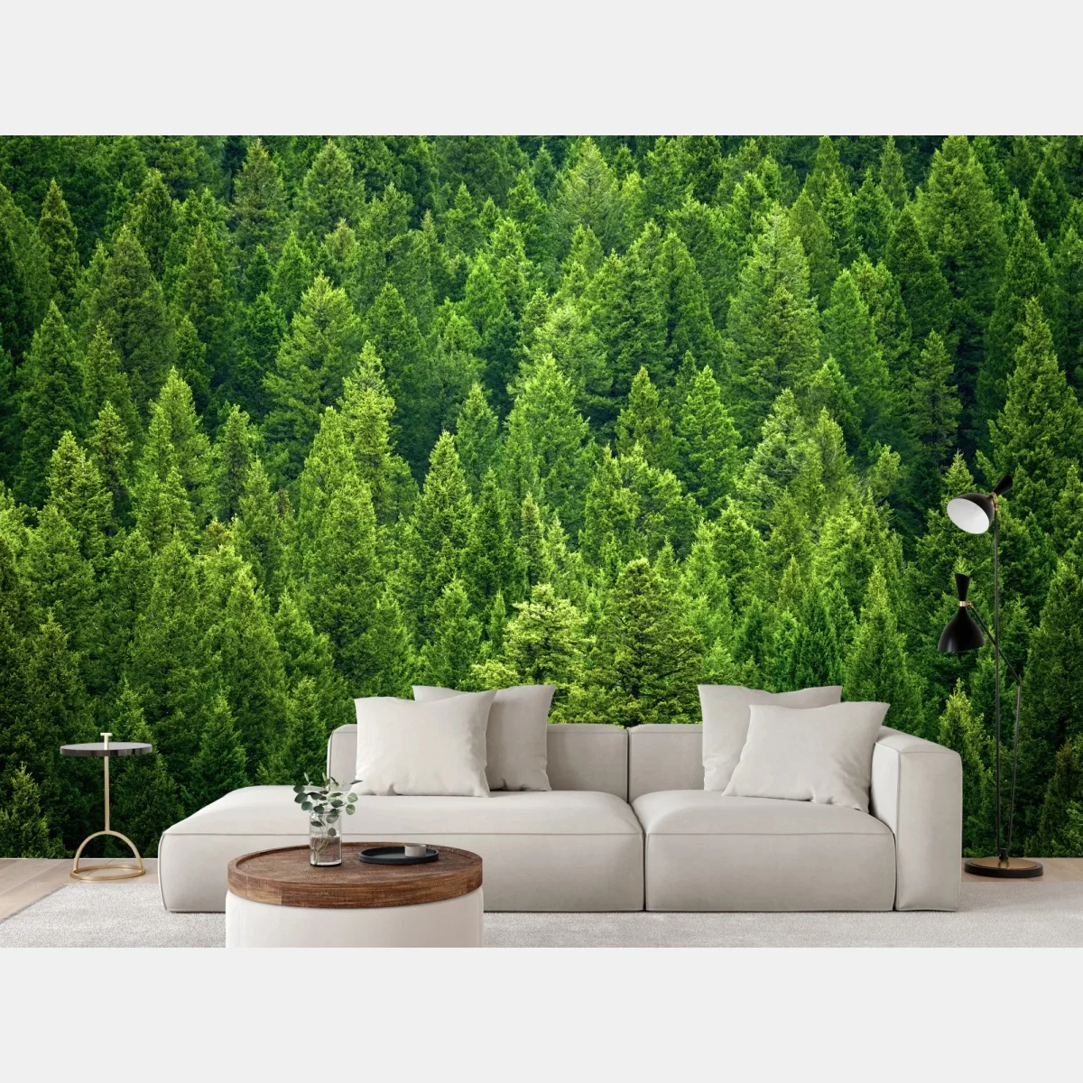 Fotomural bosque de pinos en verde esmeralda – Pixers® Fotomural bosque de pinos en verde esmeralda – Pixers®