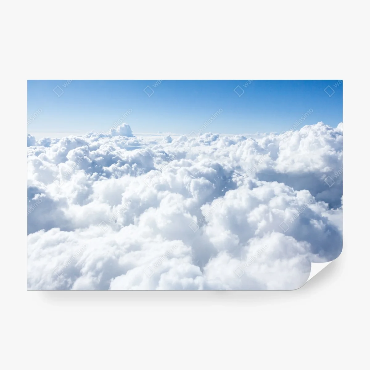 Fotomural nubes esponjosas sobre el horizonte – Pixers®