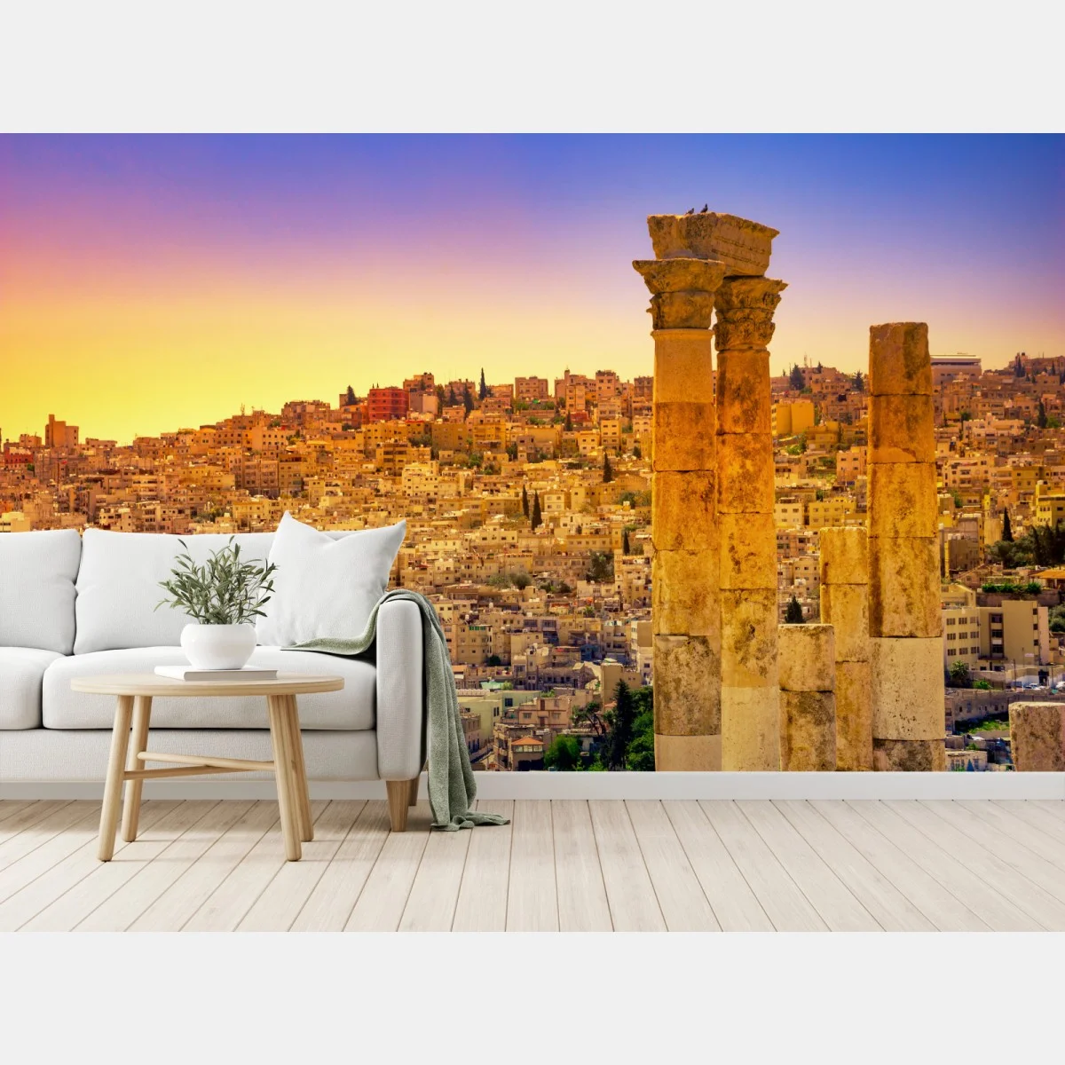 Fotomural amanecer sobre Amán con columnas históricas – Pixers® Fotomural amanecer sobre Amán con columnas históricas – Pixers®