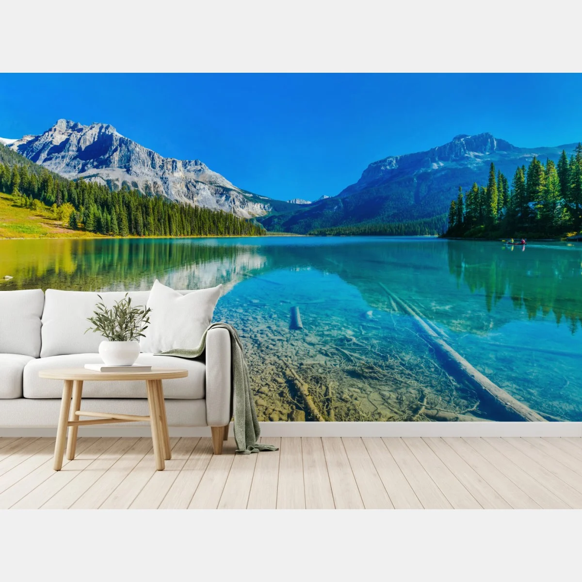 Fotomural lago de montaña con aguas cristalinas y reflejo sereno – Pixers® Fotomural lago de montaña con aguas cristalinas y reflejo sereno – Pixers®