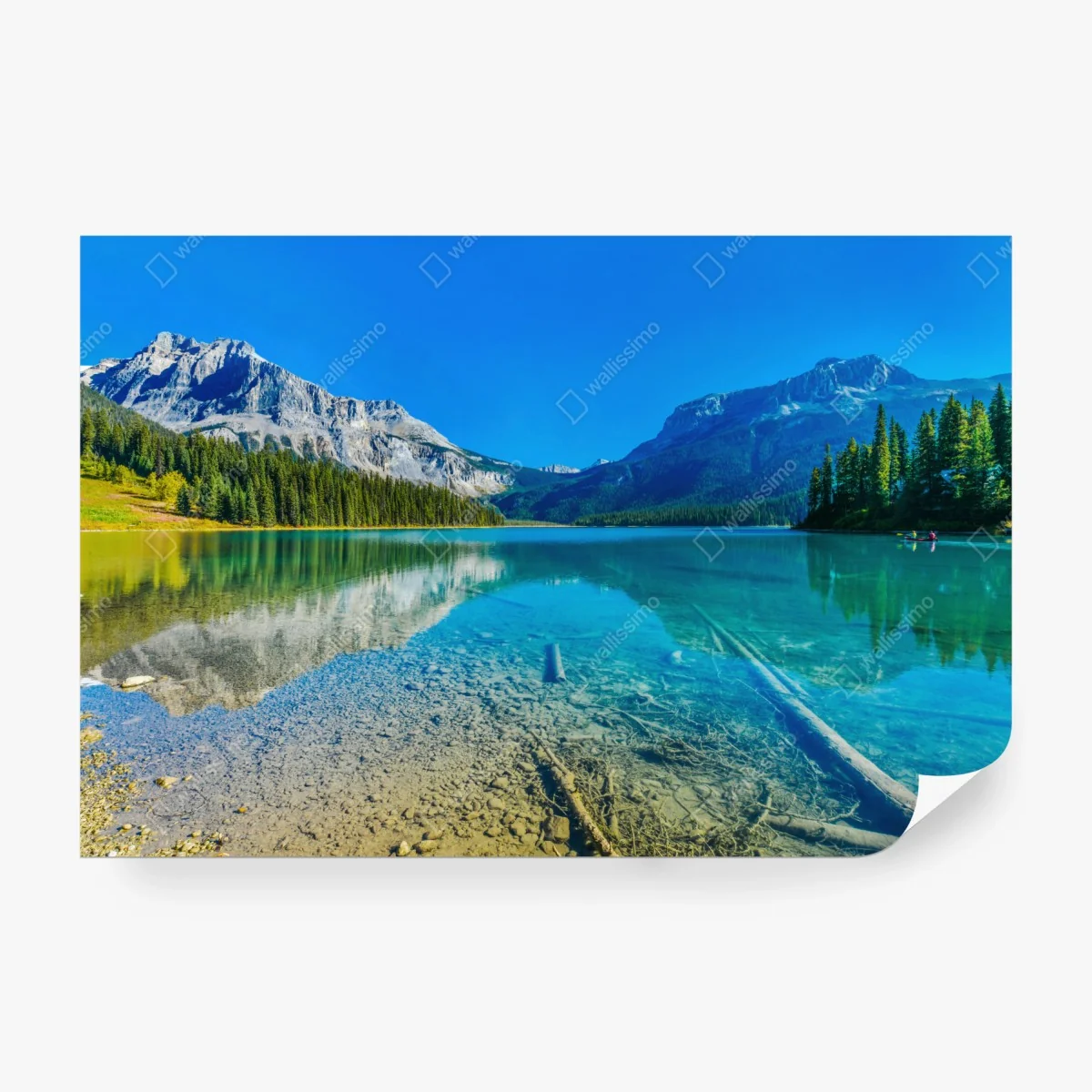 Fotomural lago de montaña con aguas cristalinas y reflejo sereno – Pixers® Fotomural lago de montaña con aguas cristalinas y reflejo sereno – Pixers®