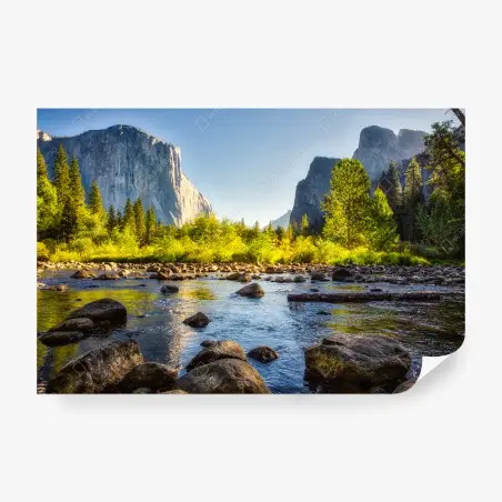 Fotomural paisaje sereno del valle de Yosemite – Pixers®