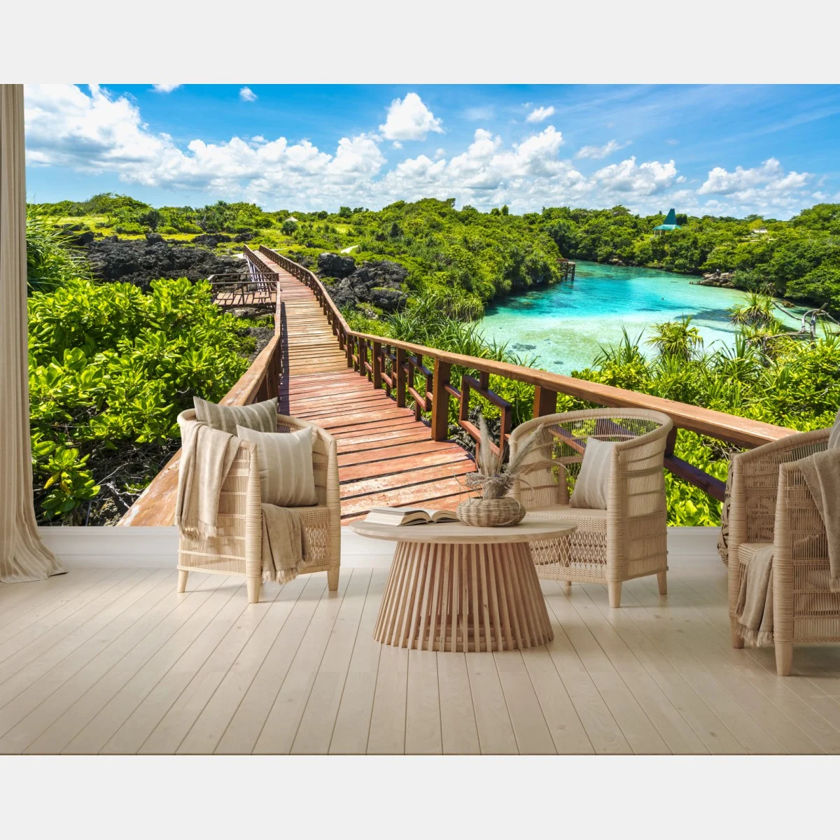 Fotomural pasarela hacia el paraíso tropical – Pixers® Fotomural pasarela hacia el paraíso tropical – Pixers®