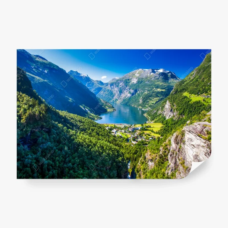Fotomural panorámica de Geirangerfjord en Noruega