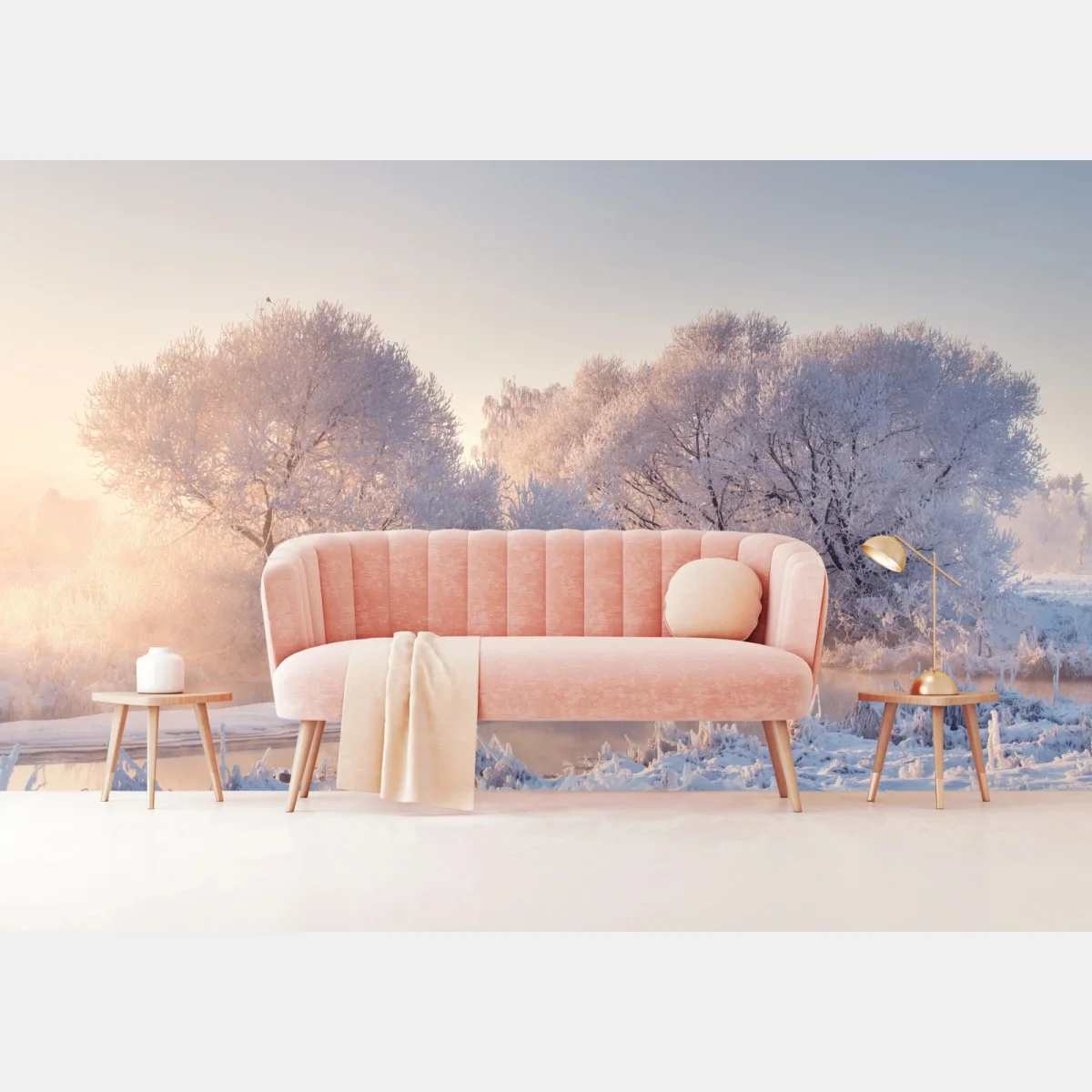 Fotomural amanecer invernal con árboles cubiertos de escarcha – Pixers® Fotomural amanecer invernal con árboles cubiertos de escarcha – Pixers®