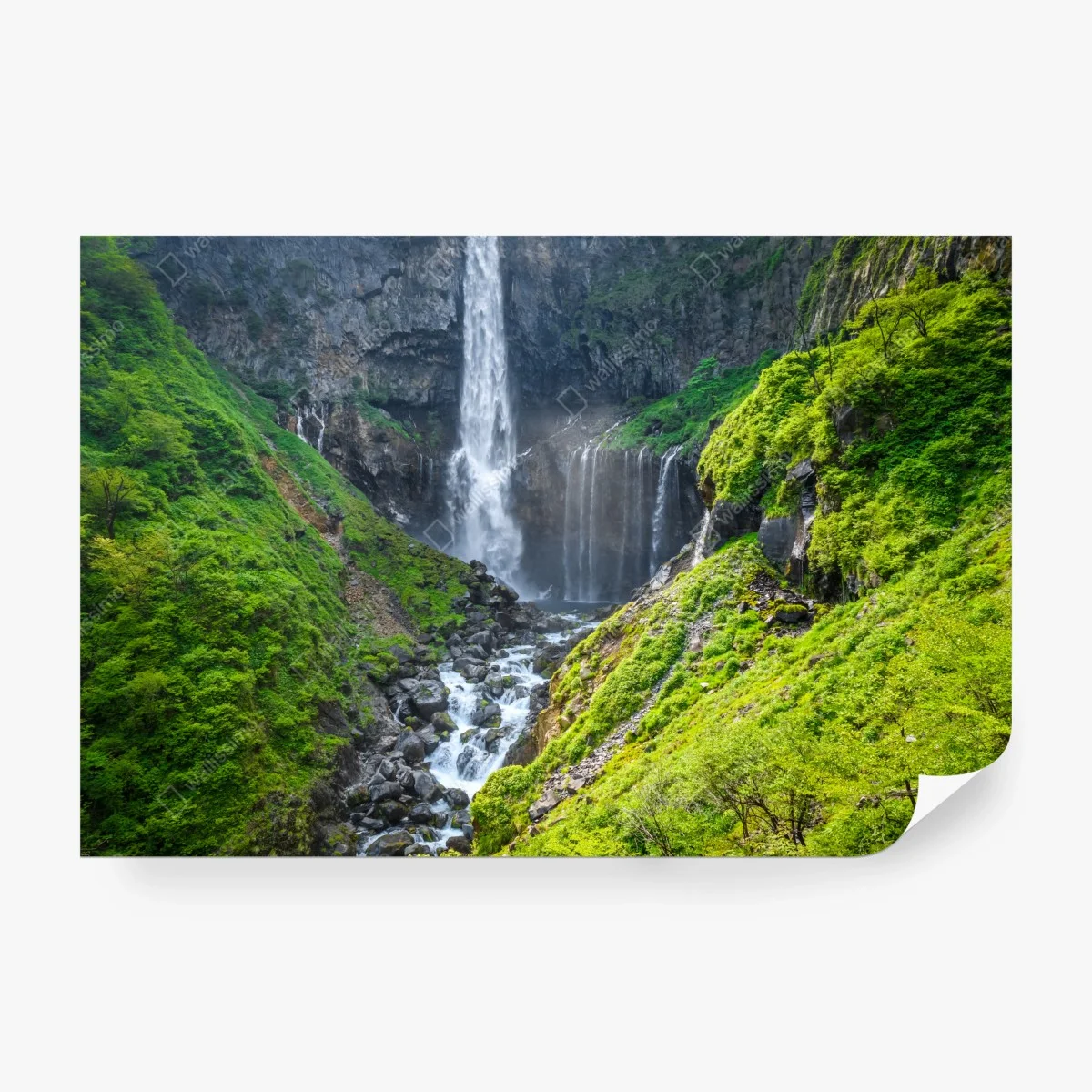 Fotomural cascada Kegon en Nikko: paisaje junto al lago Chuzenji – Pixers®