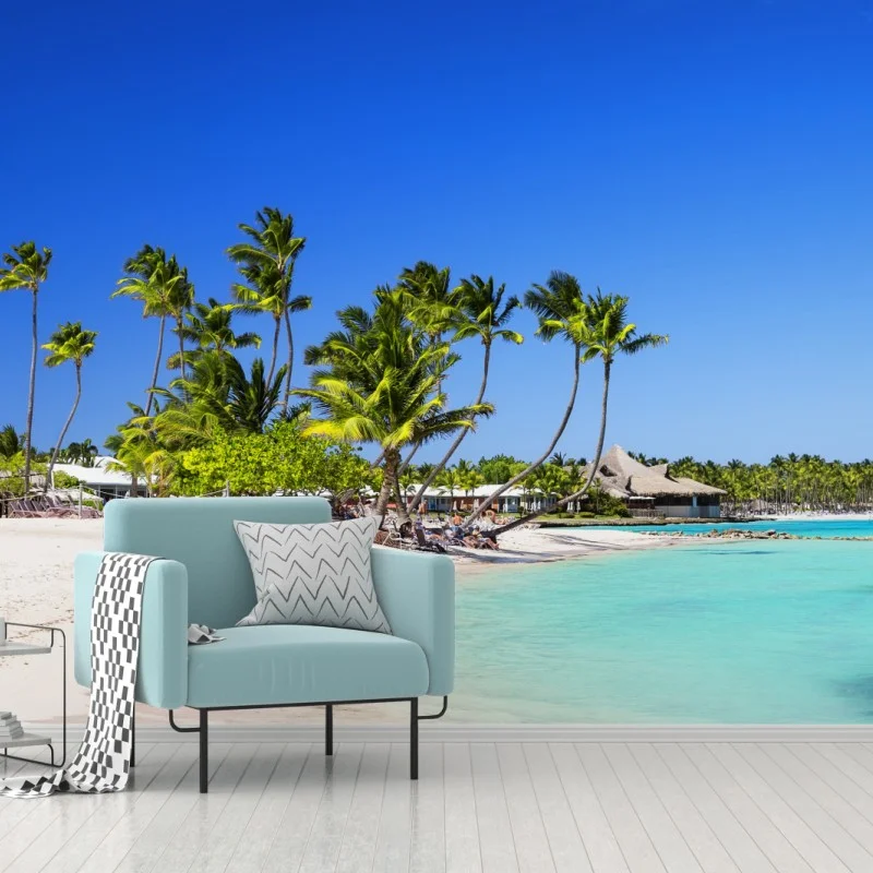 Fotomural playa tropical en Cap Cana