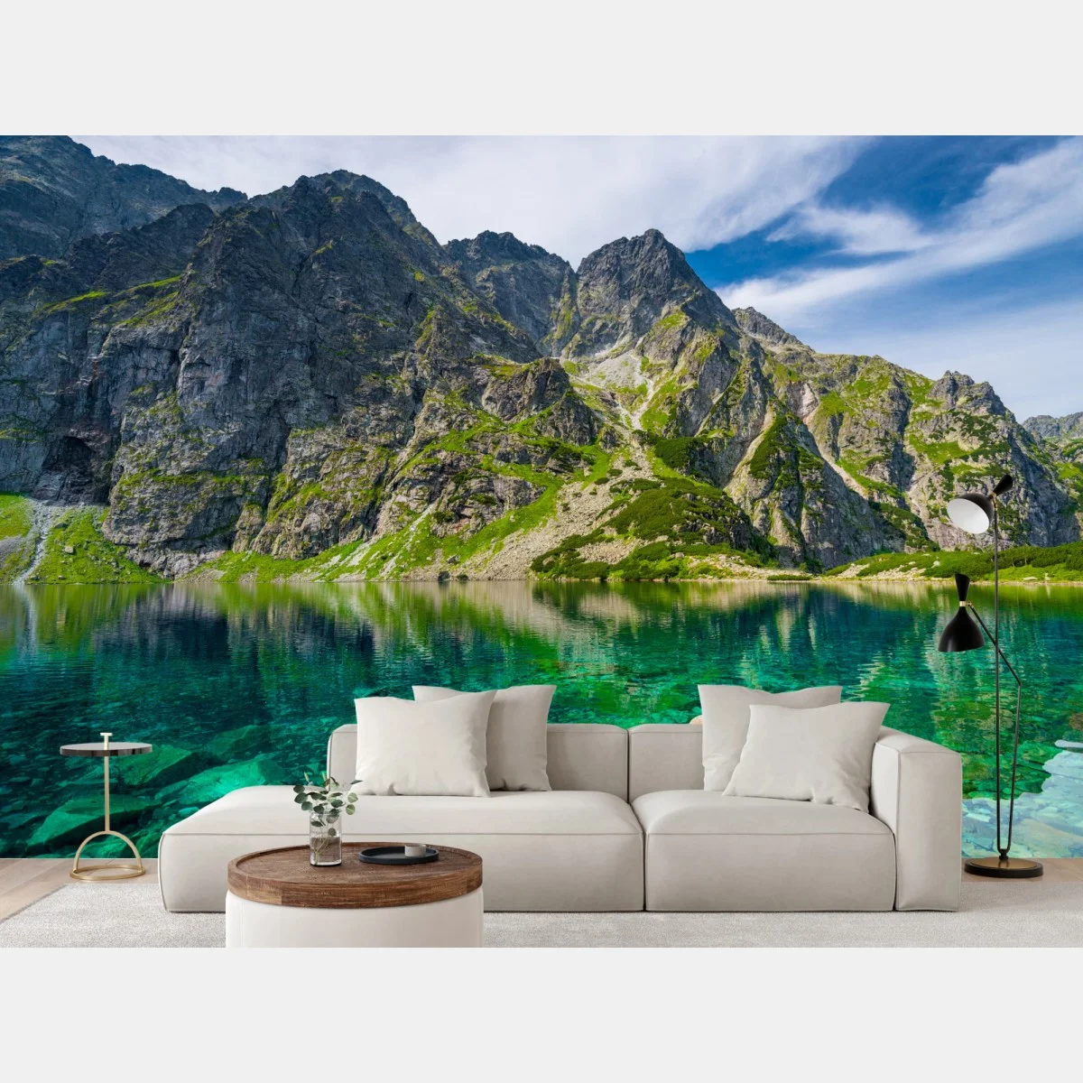Fotomural impresionante paisaje de Czarny Staw: lago cristalino y montañas – Pixers® Fotomural impresionante paisaje de Czarny Staw: lago cristalino y montañas – Pixers®