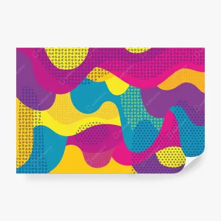 Fotomural diseño abstracto colorido para decoración de pared – Pixers®