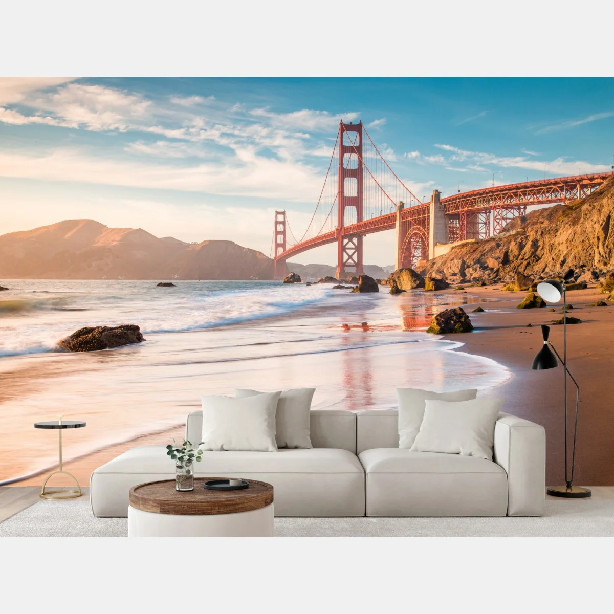 Fotomural amanecer en el puente Golden Gate – Pixers® Fotomural amanecer en el puente Golden Gate – Pixers®