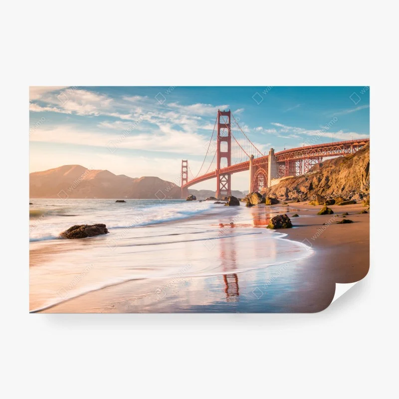 Fotomural amanecer en el puente Golden Gate