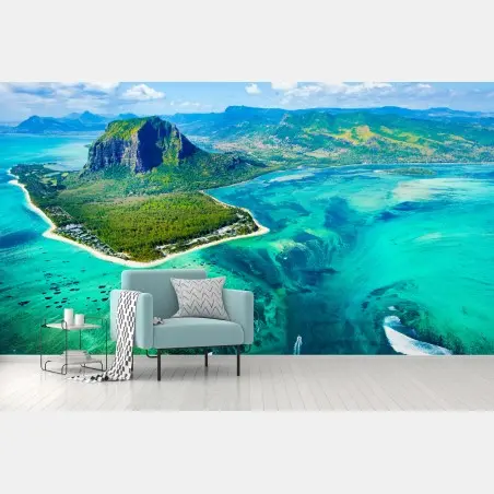Fotomural paraíso coralino de Isla Mauricio – Pixers®
