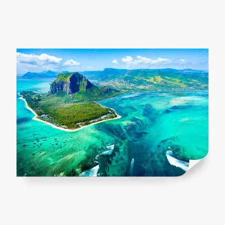 Fotomural paraíso coralino de Isla Mauricio – Pixers®
