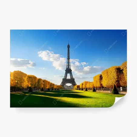 Fotomural primavera en el Champs de Mars con la Torre Eiffel, París – Pixers®