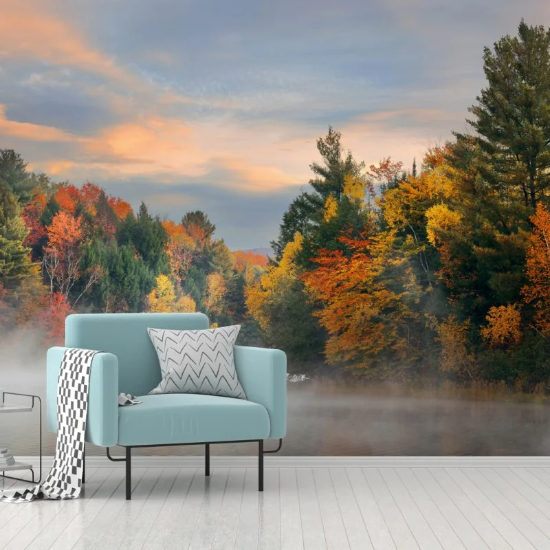 Fotomural amanecer otoñal en Stowe