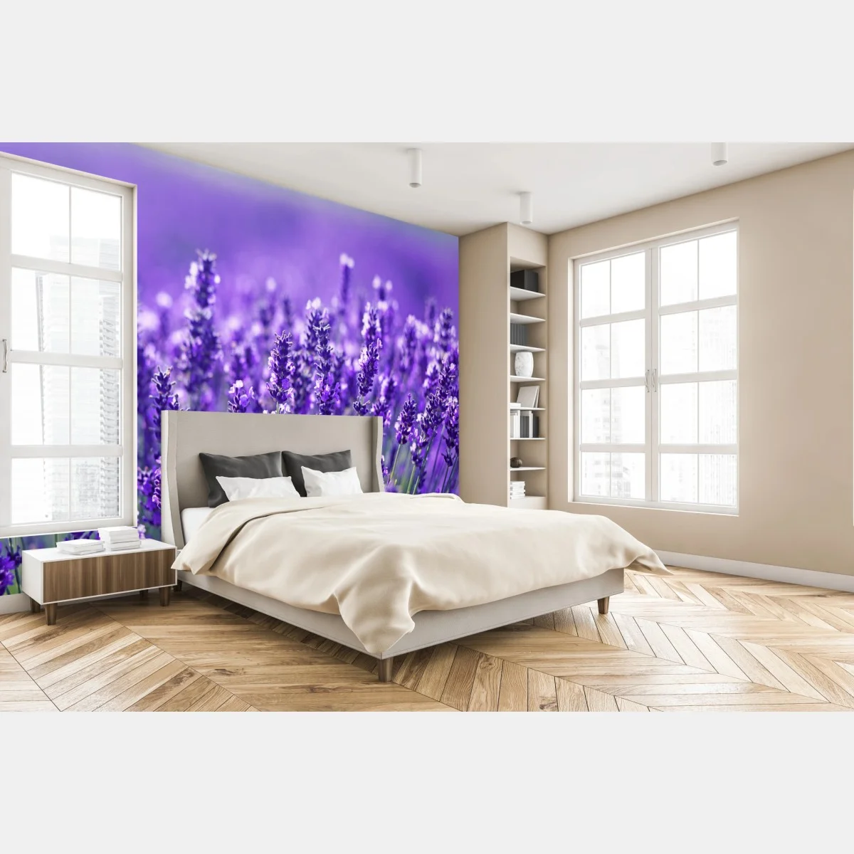 Fotomural campo de lavanda en primer plano – Pixers® Fotomural campo de lavanda en primer plano – Pixers®