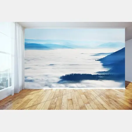 Fotomural amanecer entre nieblas en los Vosgos – Pixers®