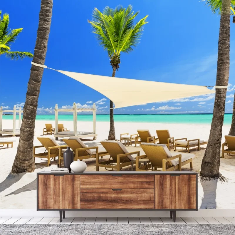 Fotomural paraíso en la playa de Cap Cana
