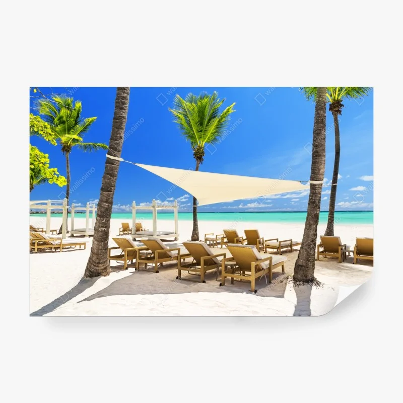 Fotomural paraíso en la playa de Cap Cana