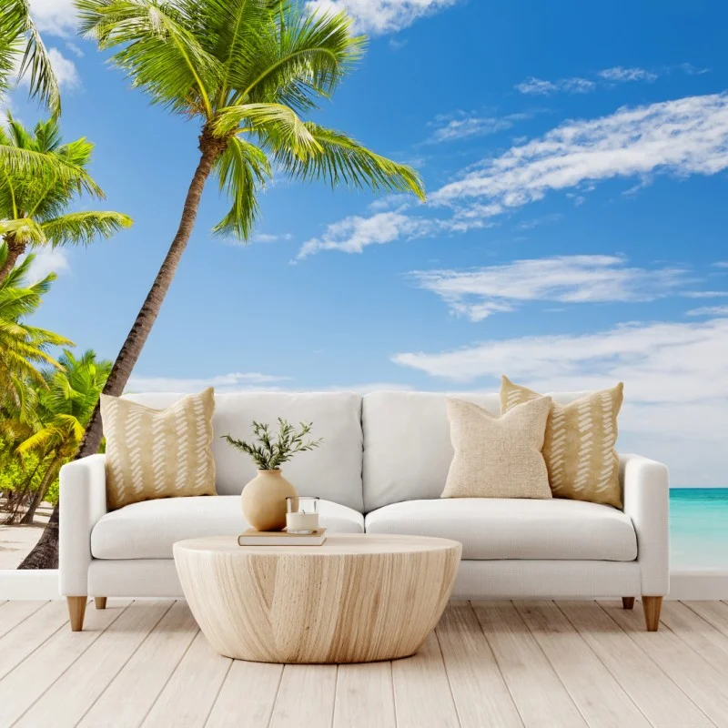 Fotomural paraíso tropical en Punta Cana