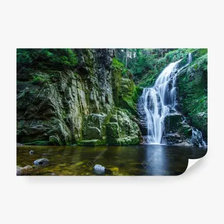 Fotomural impresionante cascada de Kamienczyk en Karkonosze – Pixers®