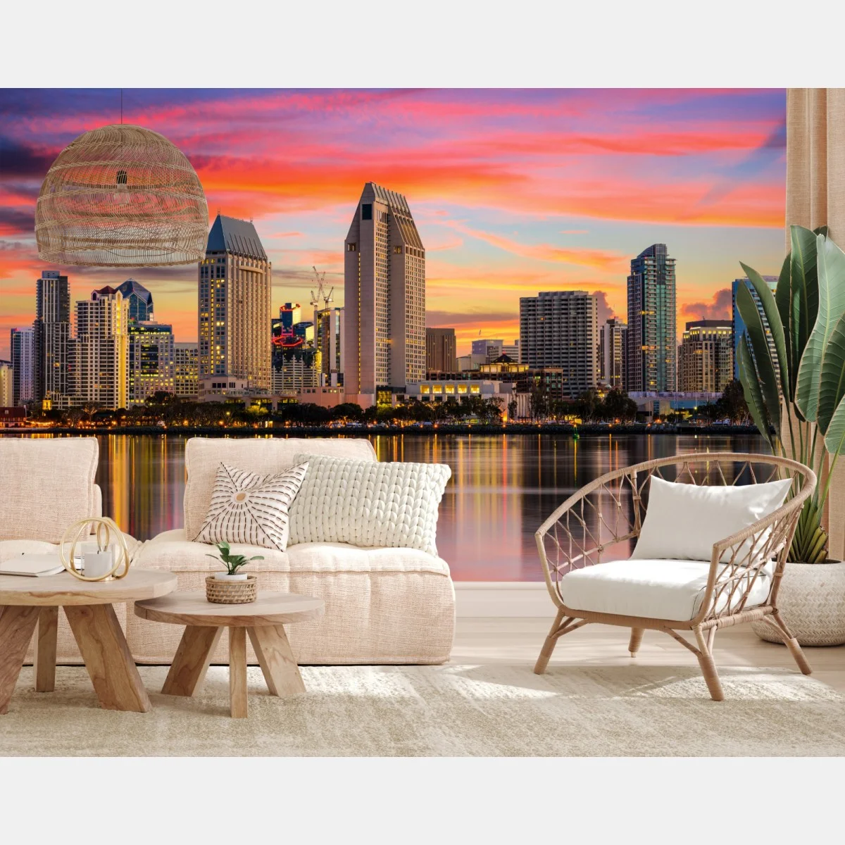 Fotomural atardecer vibrante sobre San Diego – Pixers® Fotomural atardecer vibrante sobre San Diego – Pixers®