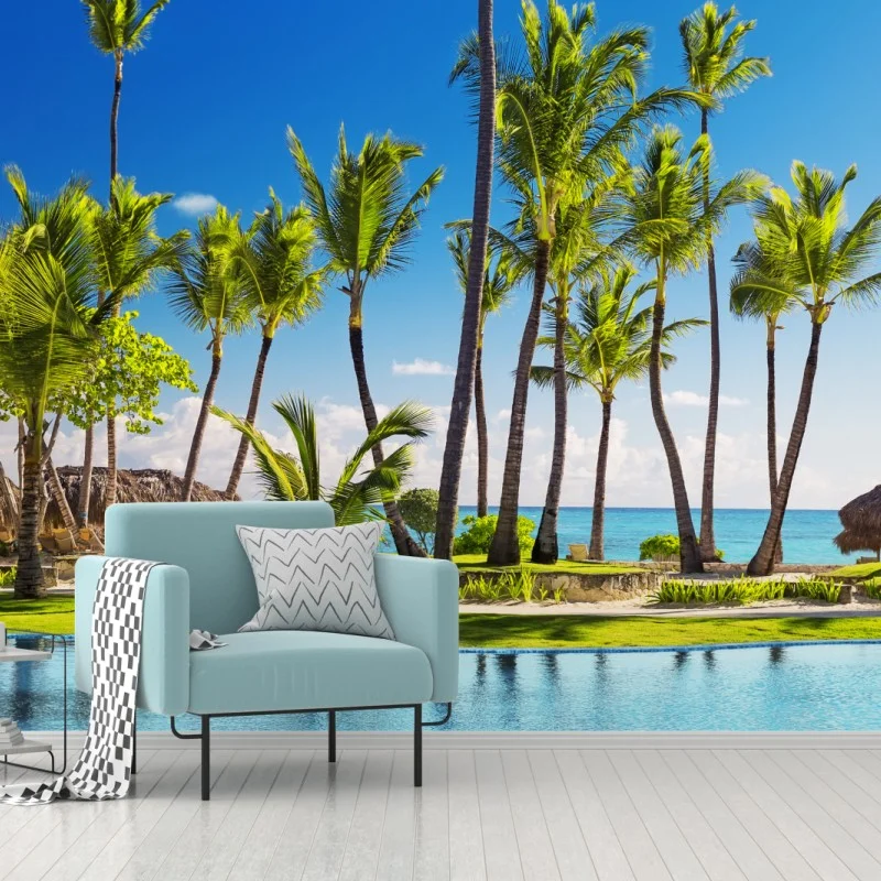 Fotomural escena paradisíaca en Punta Cana