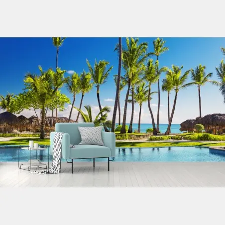Fotomural escena paradisíaca en Punta Cana – Pixers®