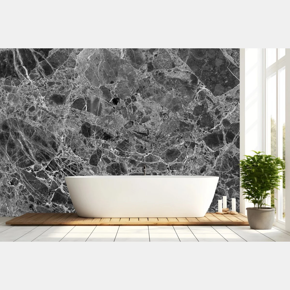Fotomural textura de mármol en blanco y negro – Pixers® Fotomural textura de mármol en blanco y negro – Pixers®
